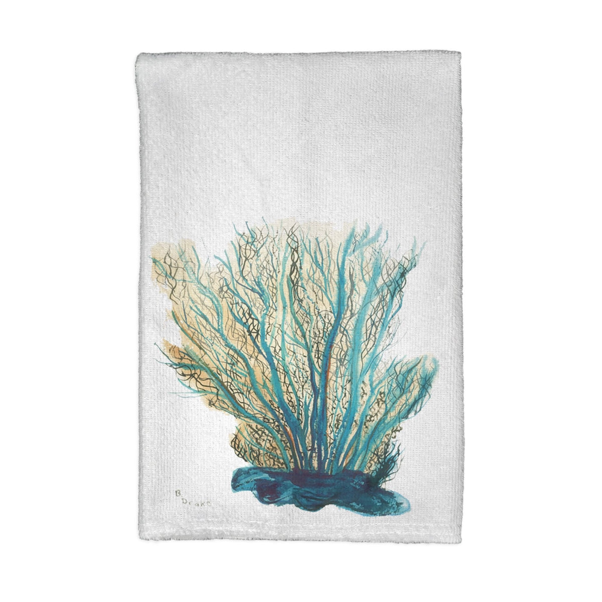 Blue Coral Kitchen Towel