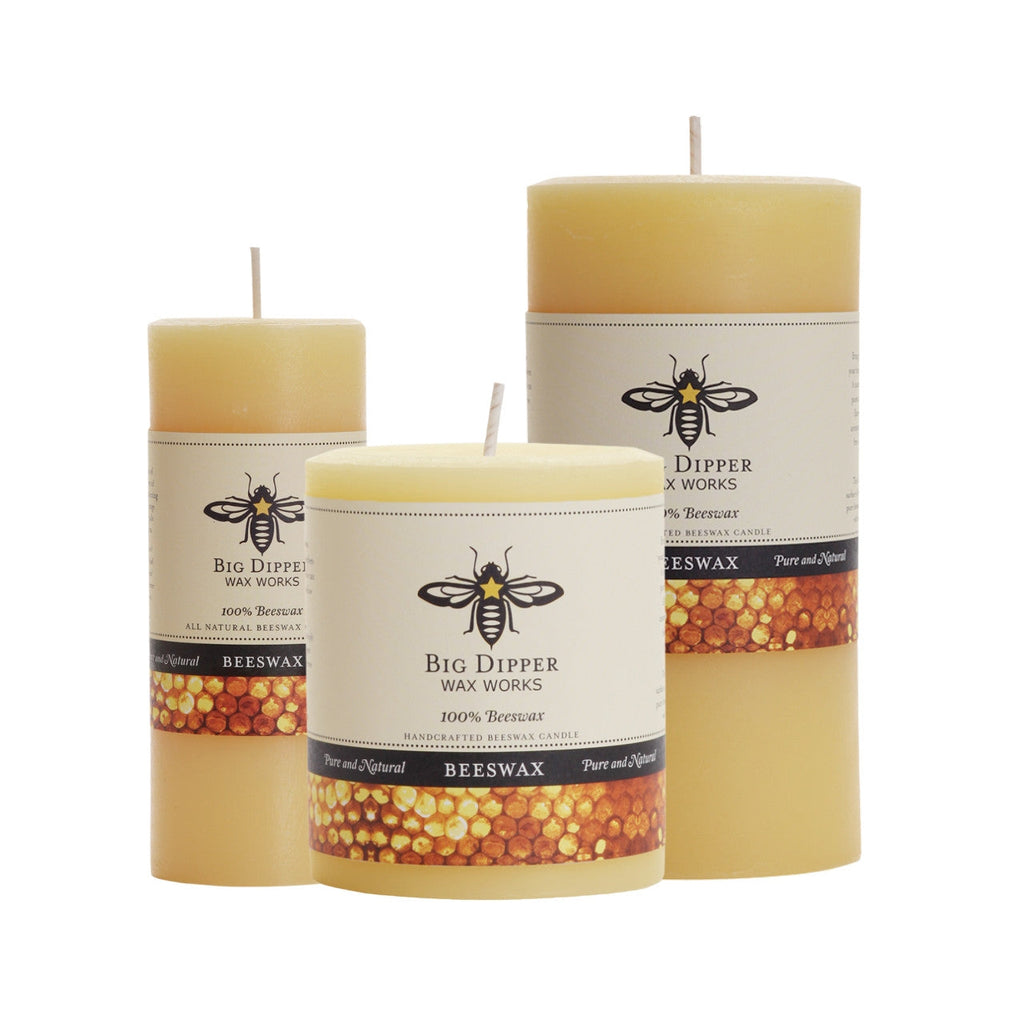 Pure Beeswax Candle Pillars