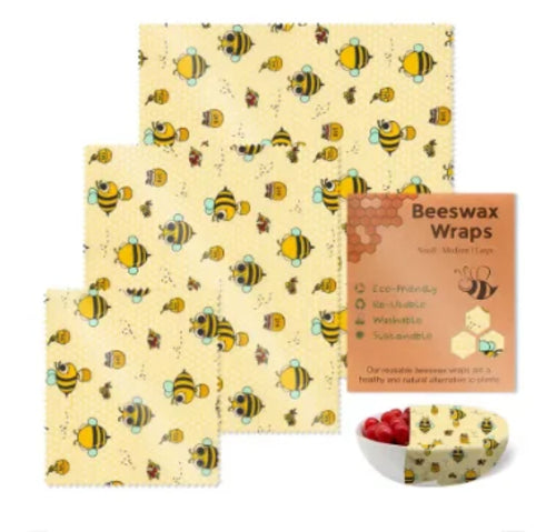 Beeswax Food Wraps - 3pcs