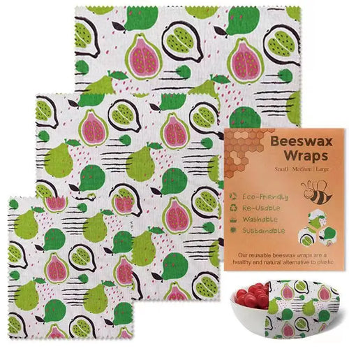 Beeswax Food Wraps - 3pcs