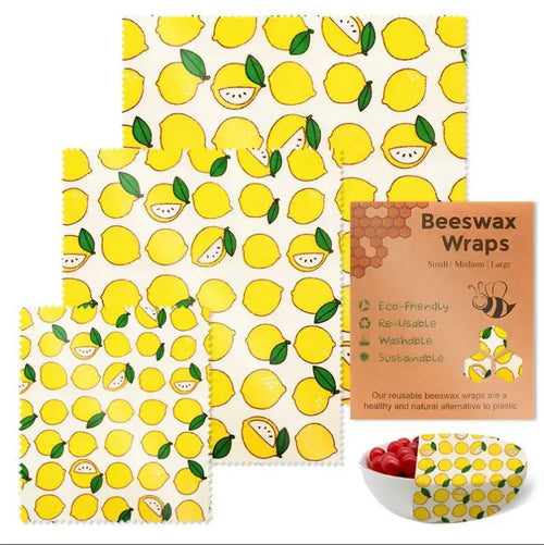 Beeswax Food Wraps - 3pcs