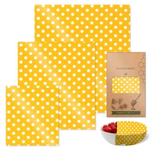 Beeswax Food Wraps - 3pcs