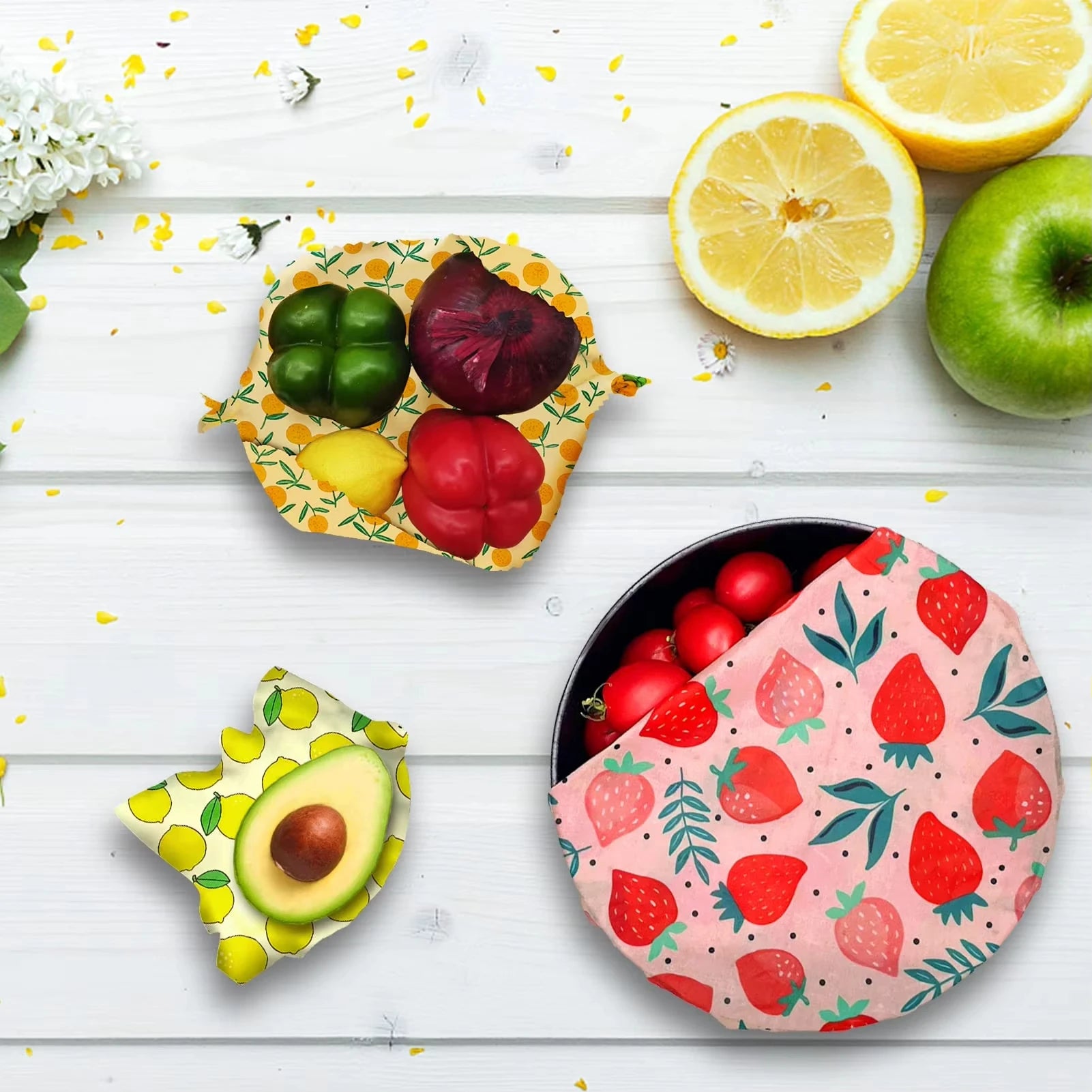 Beeswax Food Wraps - 3pcs