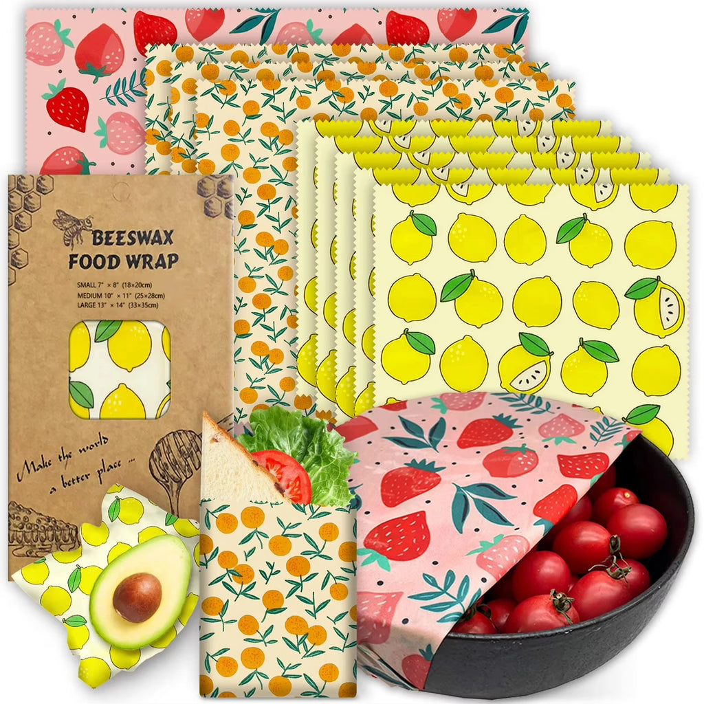 Beeswax Food Wraps - 3pcs