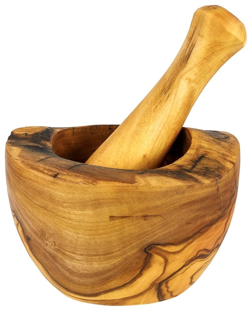 Olive Wood Mortar and Pestle